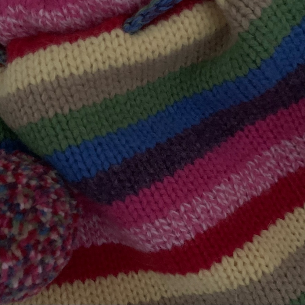 Gap Crazy Stripe Holiday 03 Colorful Rainbow Bag - Picture 5 of 12